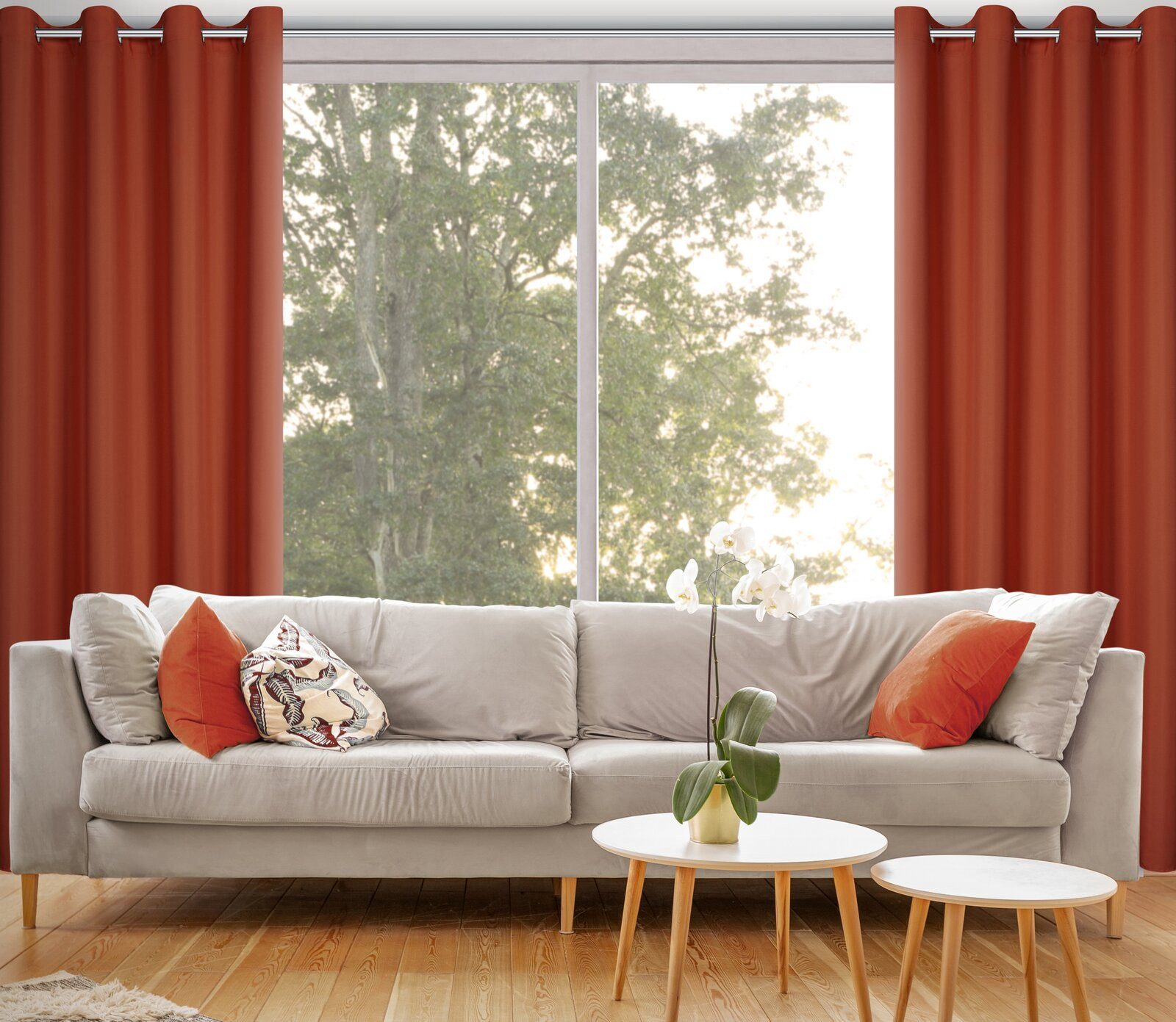 Eurofirany Vorhang Einfarbiger Vorhang – Blickdichter Stoff mit matter Ober günstig online kaufen