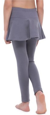 Merry Style Leggings Mädchen Lange Leggings aus Baumwolle mit Rock MS10-254 (1-tlg) elastischer Bund