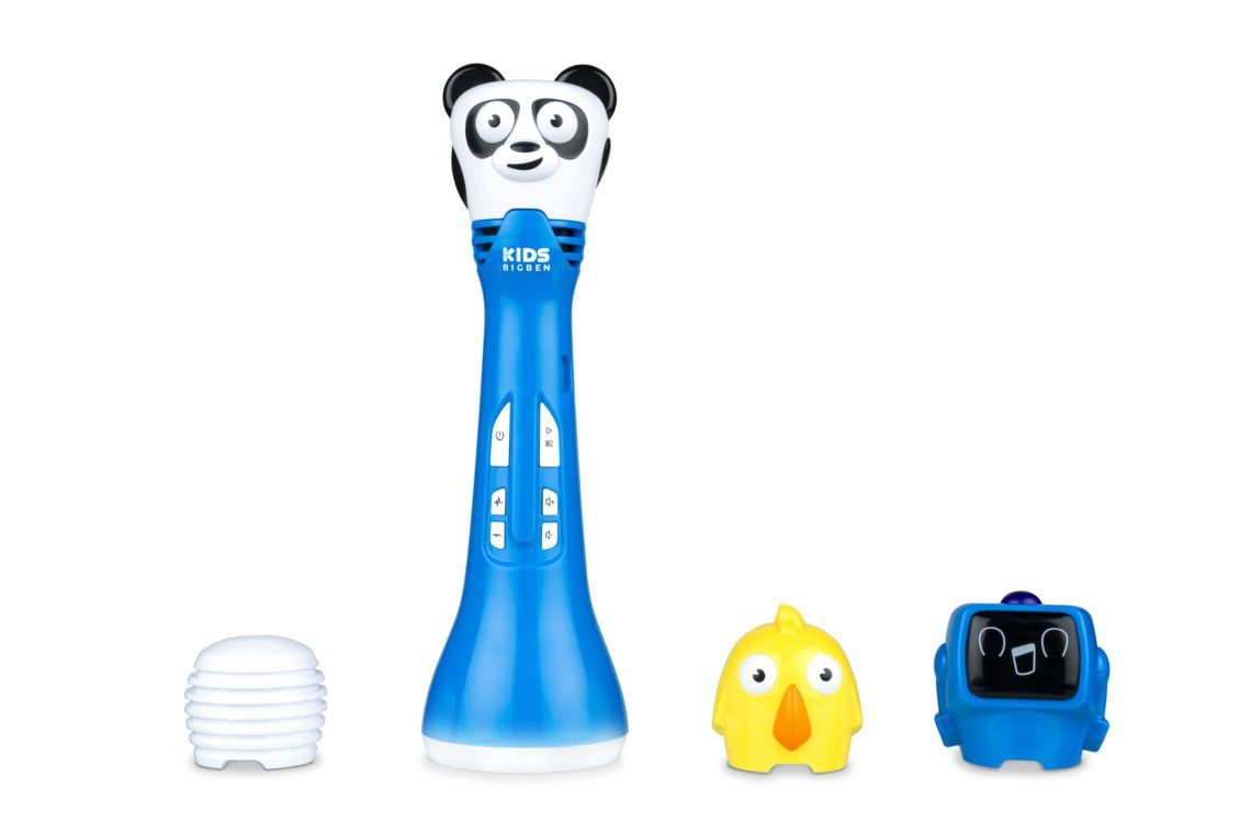 BigBen Mikrofon KIDS KARAOKE, mit Stimmverzerrer und Echo-Modus Blau