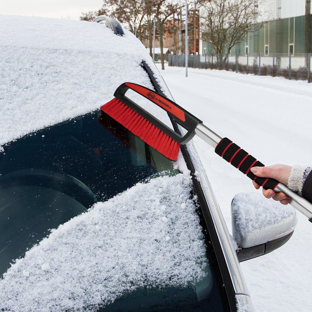Kaufe Auto-Schneebesen, Eiskratzer, einziehbarer langer Griff