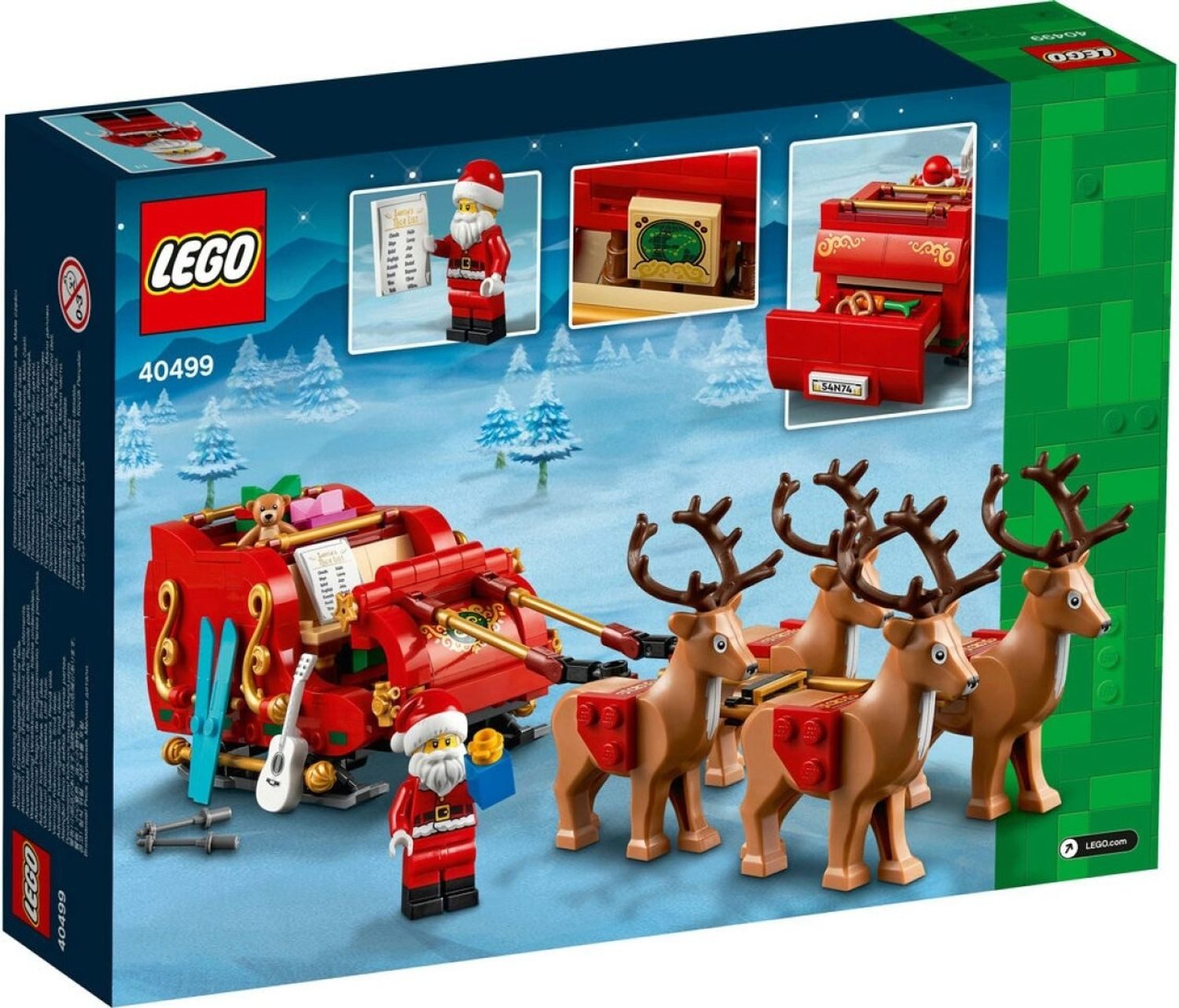 LEGO® Iconic Schlitten des Weihnachtsmanns Konstruktionsspielsteine, (Schlitten des Weihnachtsmanns, Klemmbausteine), Made in Europe