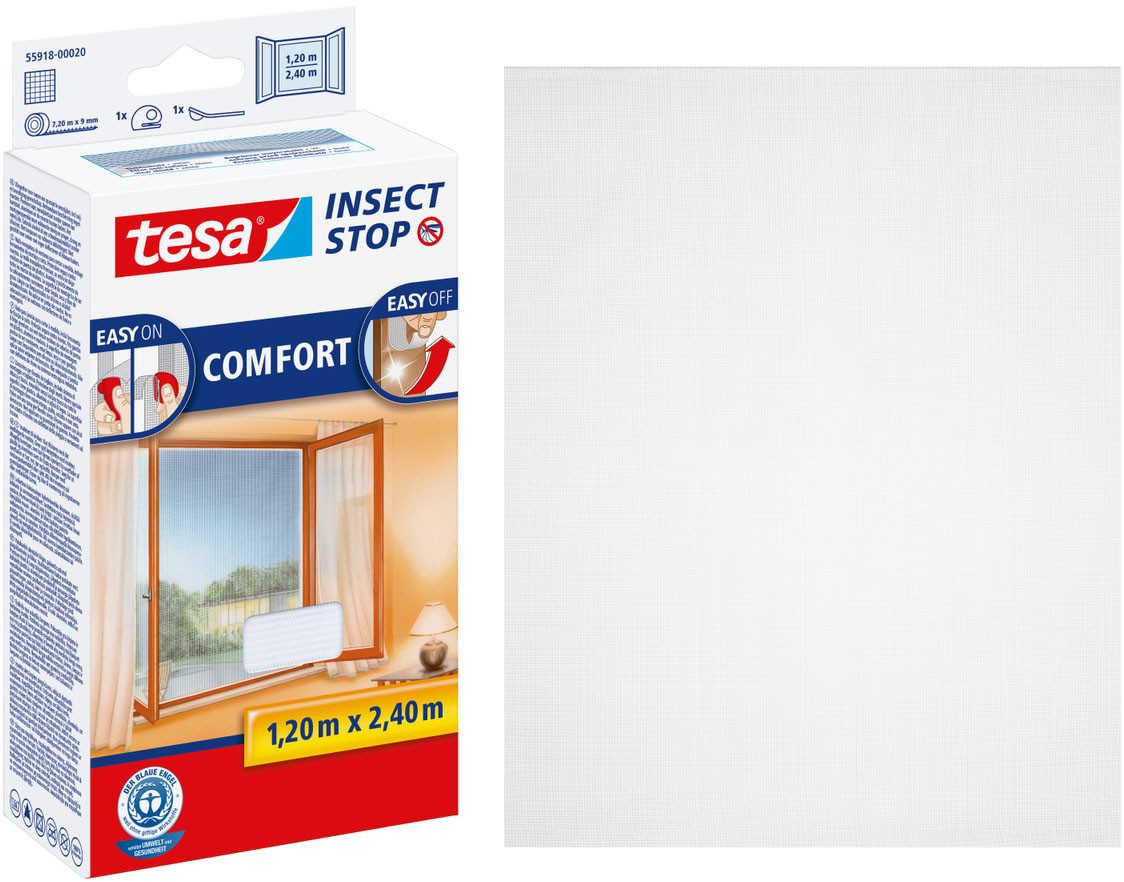 Insektenschutz-Fensterrahmen Insect Stop Comfort Fliegengitter bodentiefe Fenster - 1.2m : 2.4m