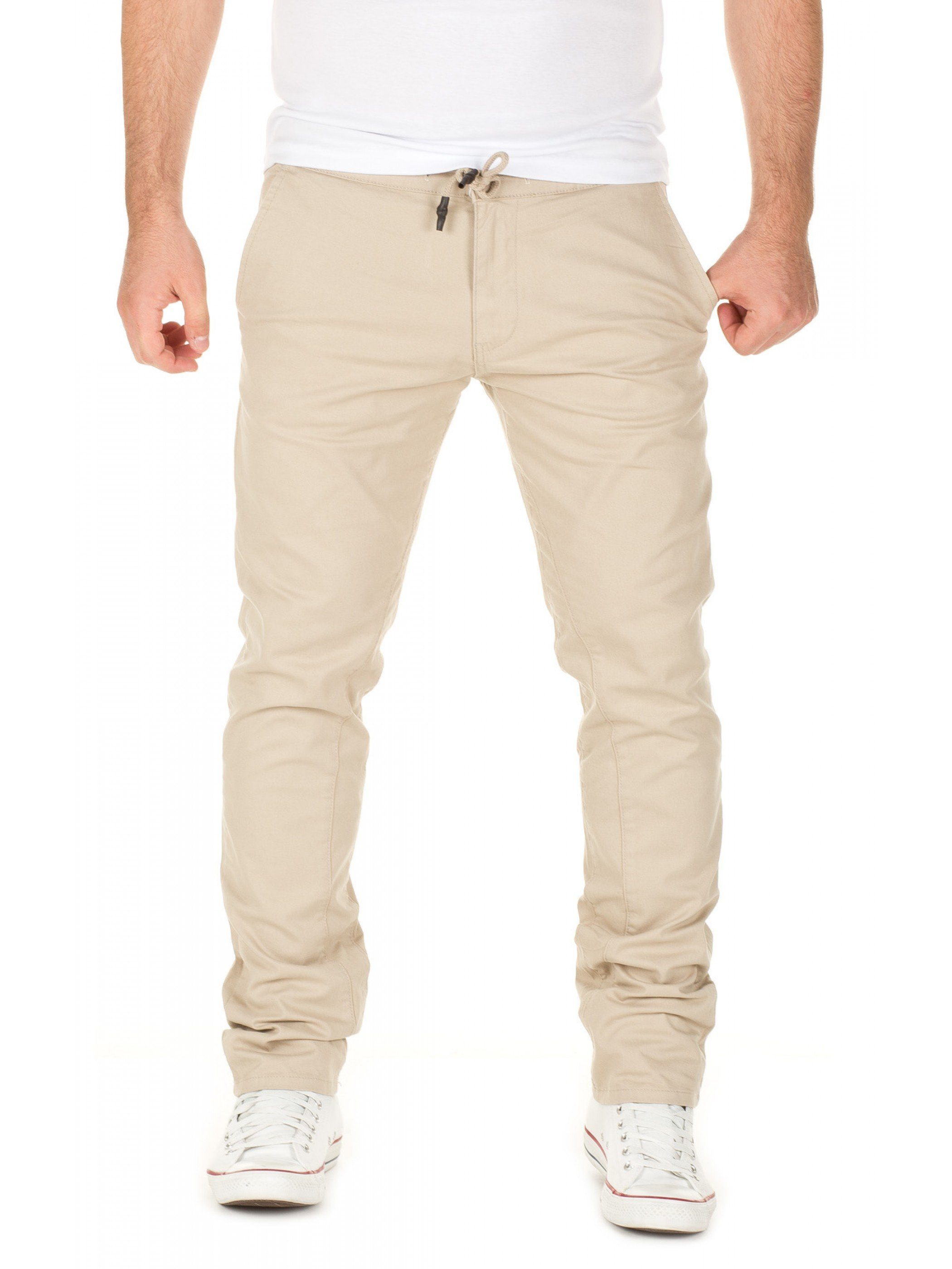 Yazubi Chinos Agron Chino Pants mit Kordelzug Beige (3002)