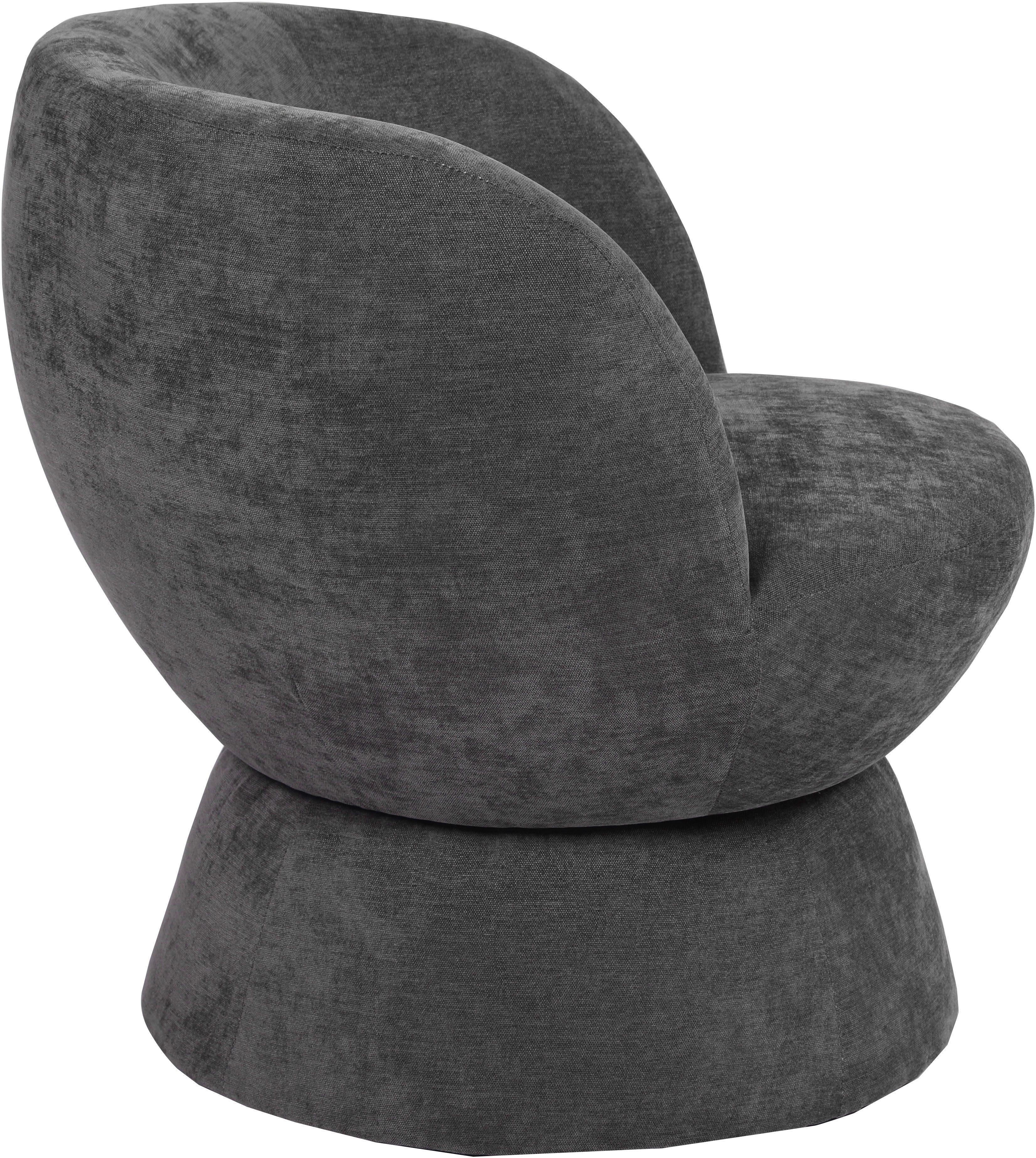 OTTO home Drehsessel ZAZZA Lese-Sessel, TV-Sessel, Loungesessel, 360° drehbar, feiner Struktur-Bezug