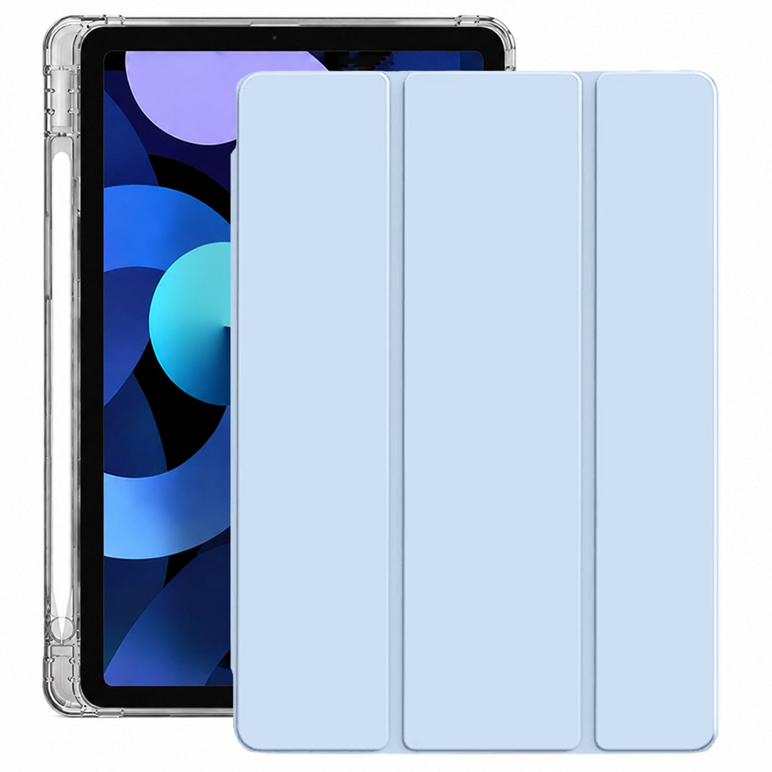 BOOD Tablet-Hülle für iPad 11. Gen 11 Zoll 2025 (A16), iPad 10. Gen 10,9 Zoll 2022 11 zoll, 10,95 zoll, stoßdämpfende transparente Hülle mit Auto‑Sleep‑Wake‑Funktion