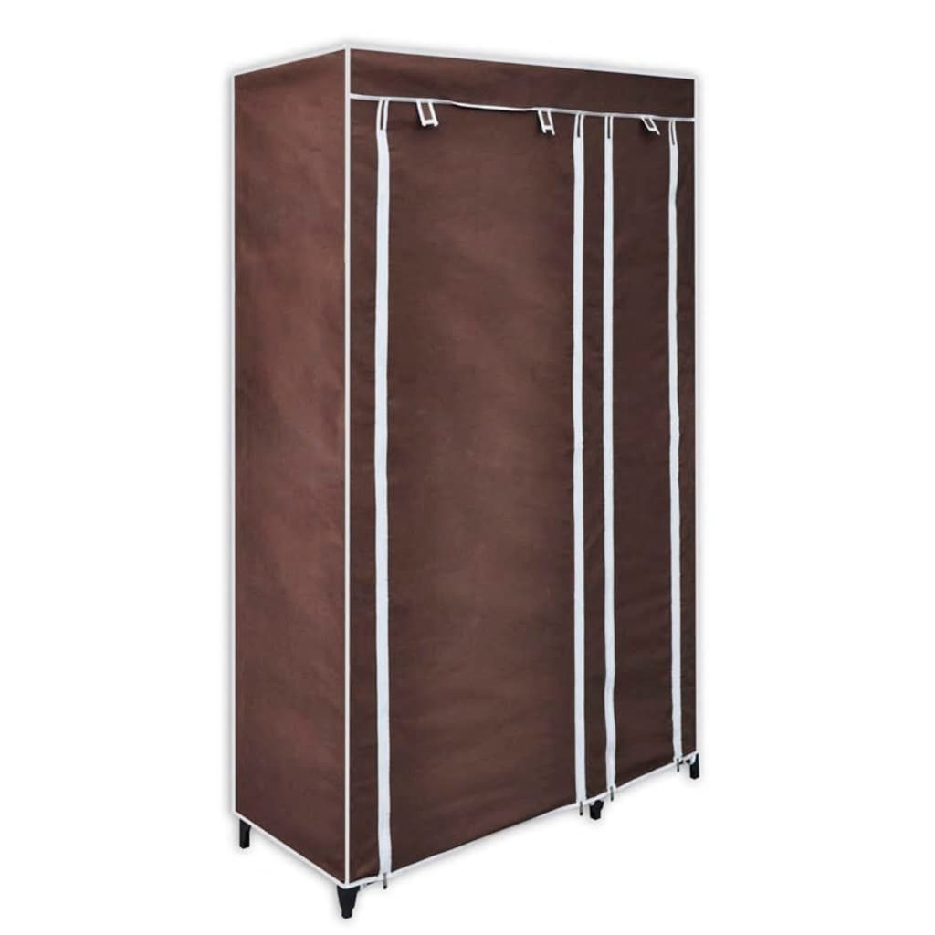 vidaXL Stoffschrank Stoffschränke 2 Stk. Braun (1-St)