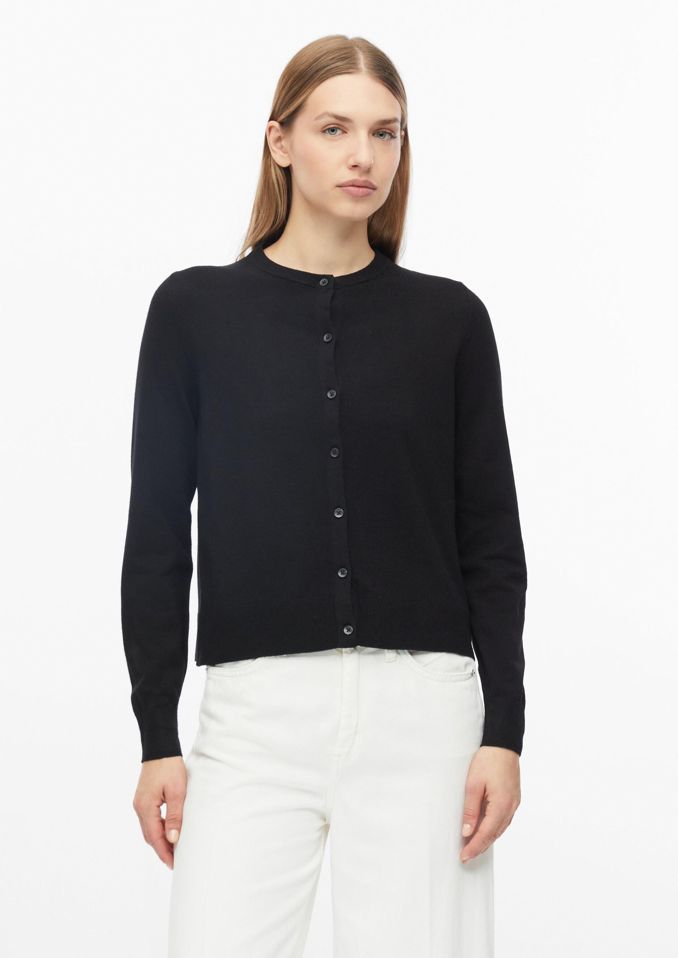 s.Oliver Cardigan Strickjacke Feinstrickjacke mit Rippbündchen