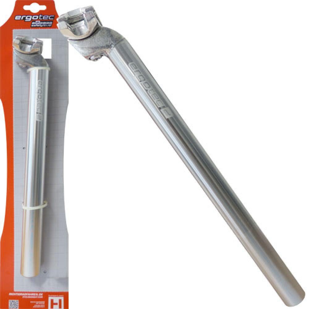 Sattelstütze Ergotec Patentsattelstütze Ø 26,0mm 350mm silber Alu