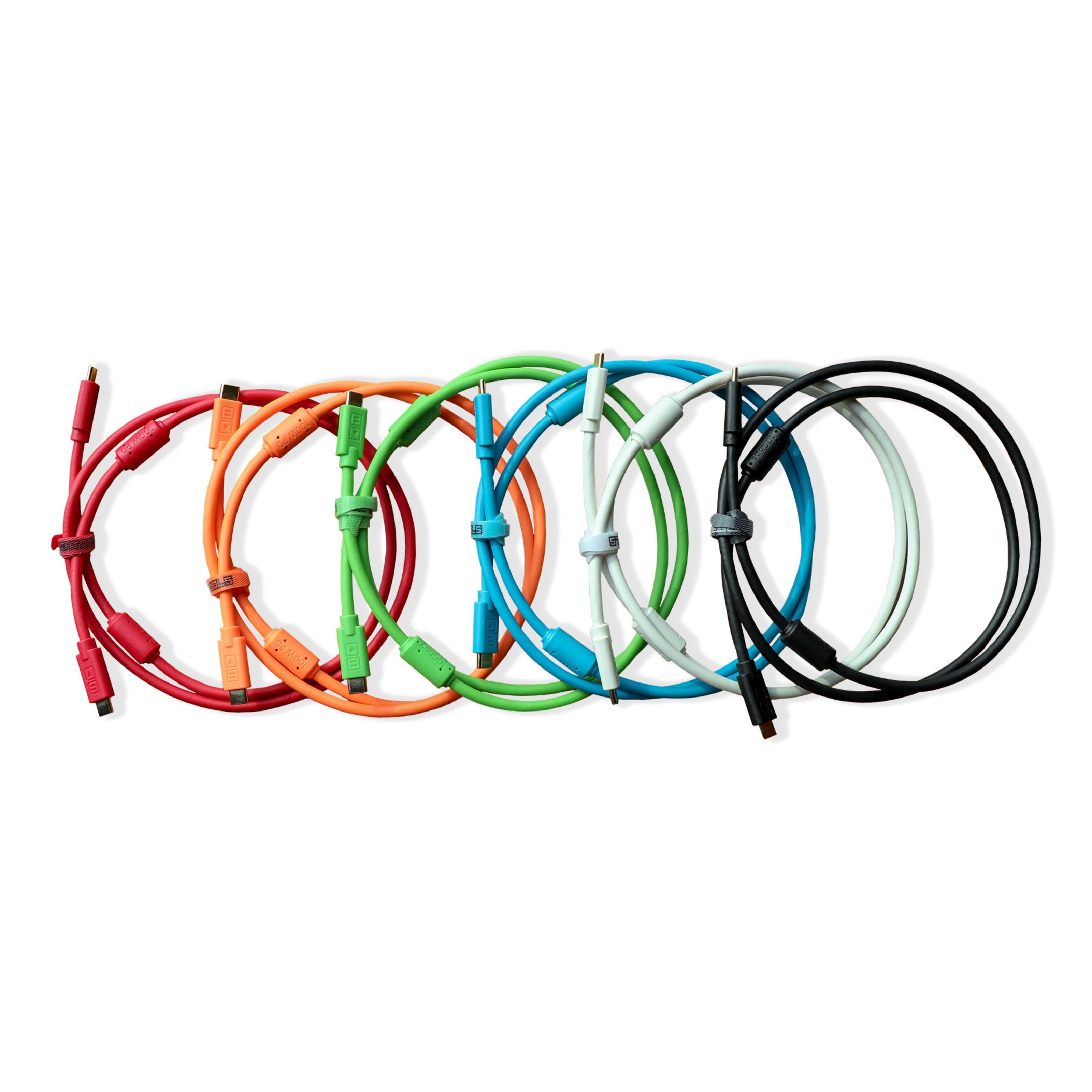 DJ TECHTOOLS Audio-Kabel, Chroma Cables USB C to C white, 0,25 m - Kabel für DJs