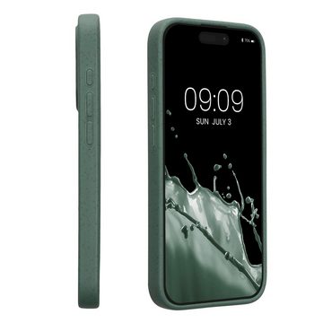 kalibri Handyhülle Hülle für Apple iPhone 15 Pro, Nachhaltige Handy Schutzhülle aus Stroh und Silikon