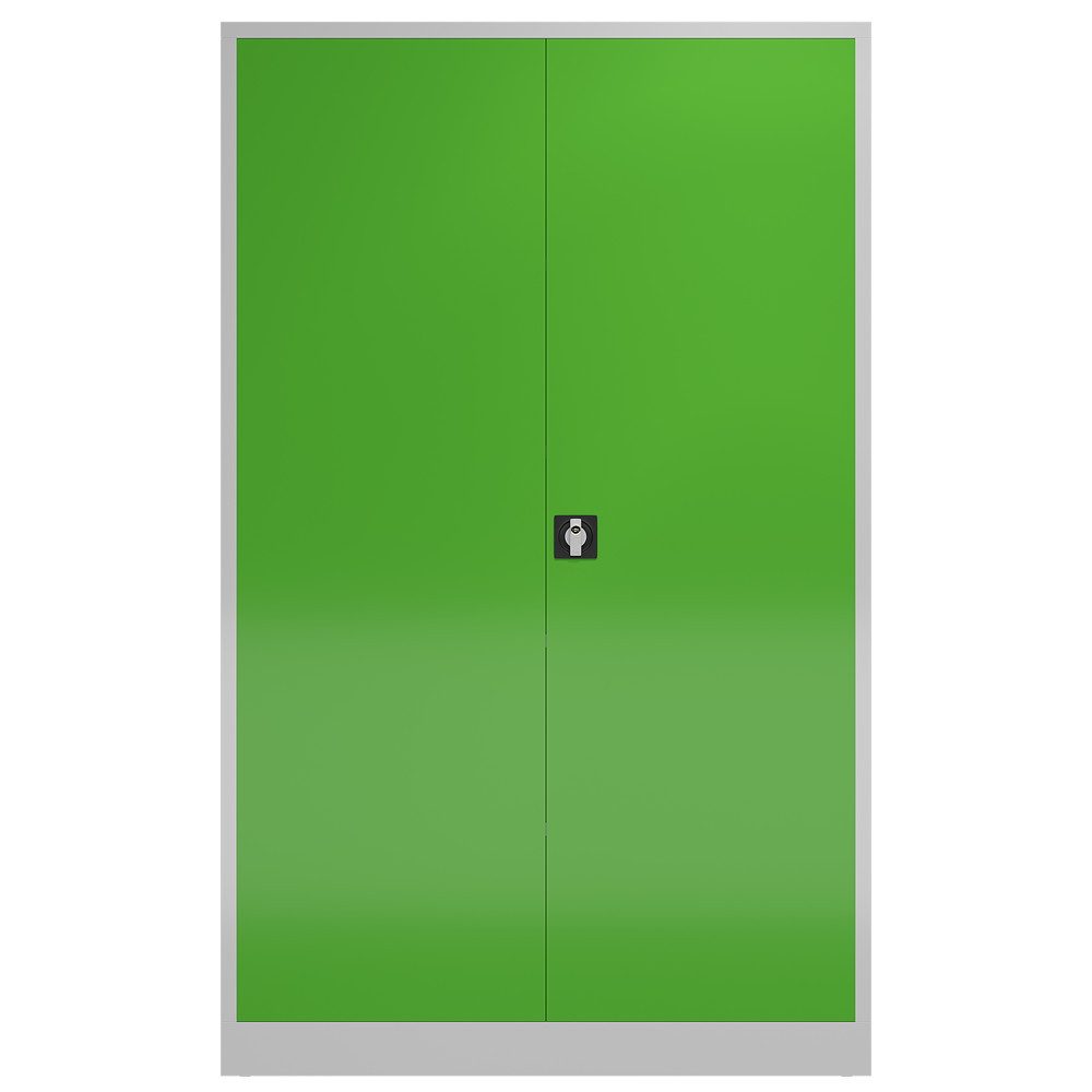 Steelboxx Mehrzweckschrank Metallschrank abschließbar Flügeltürenschrank 194,5 x 120 x 60 cm (1-St) Mehrzweckschrank abschließbar