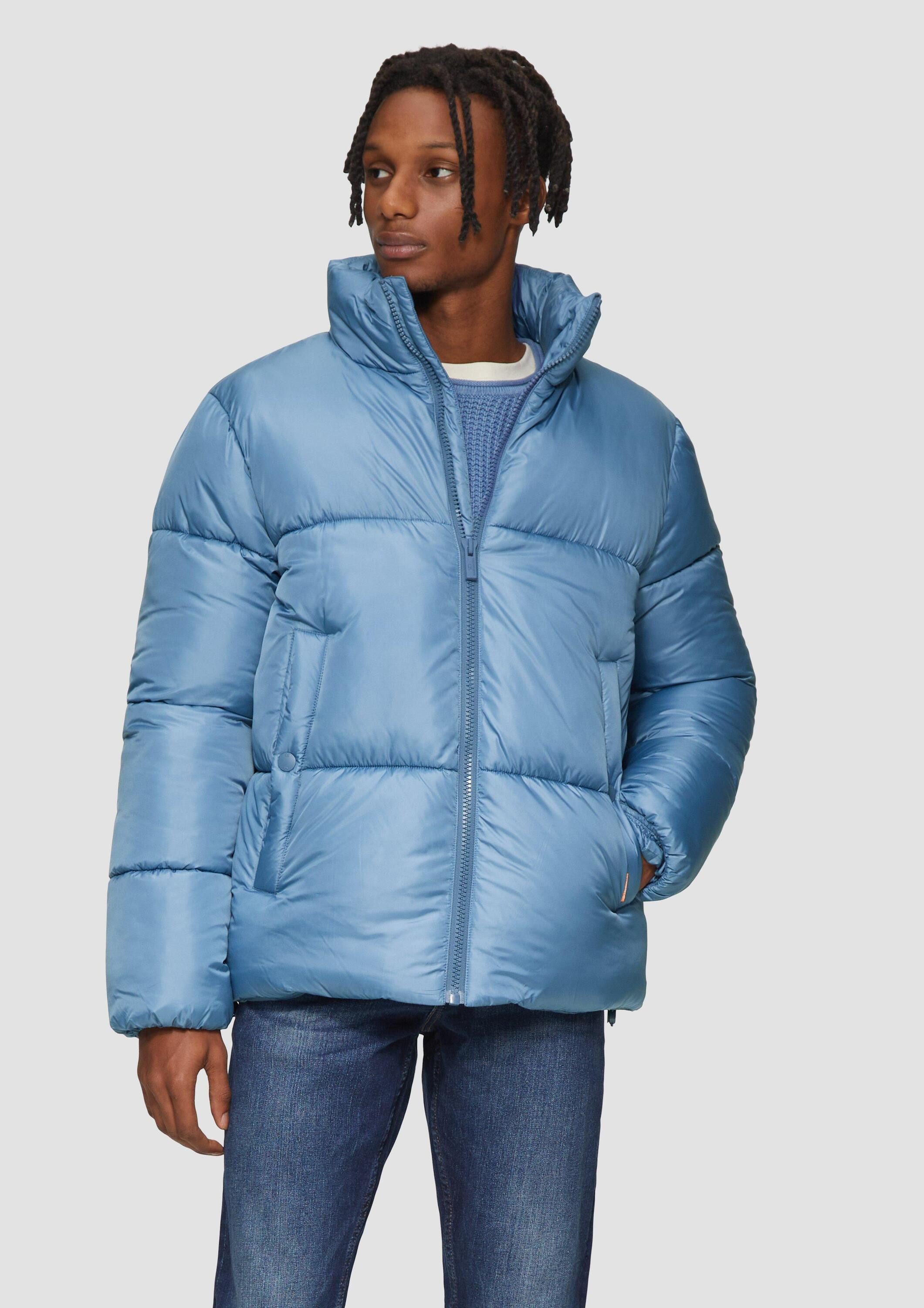 QS Winterjacke Outdoor-Jacke Wattierte Steppjacke mit verstellbarem Saum