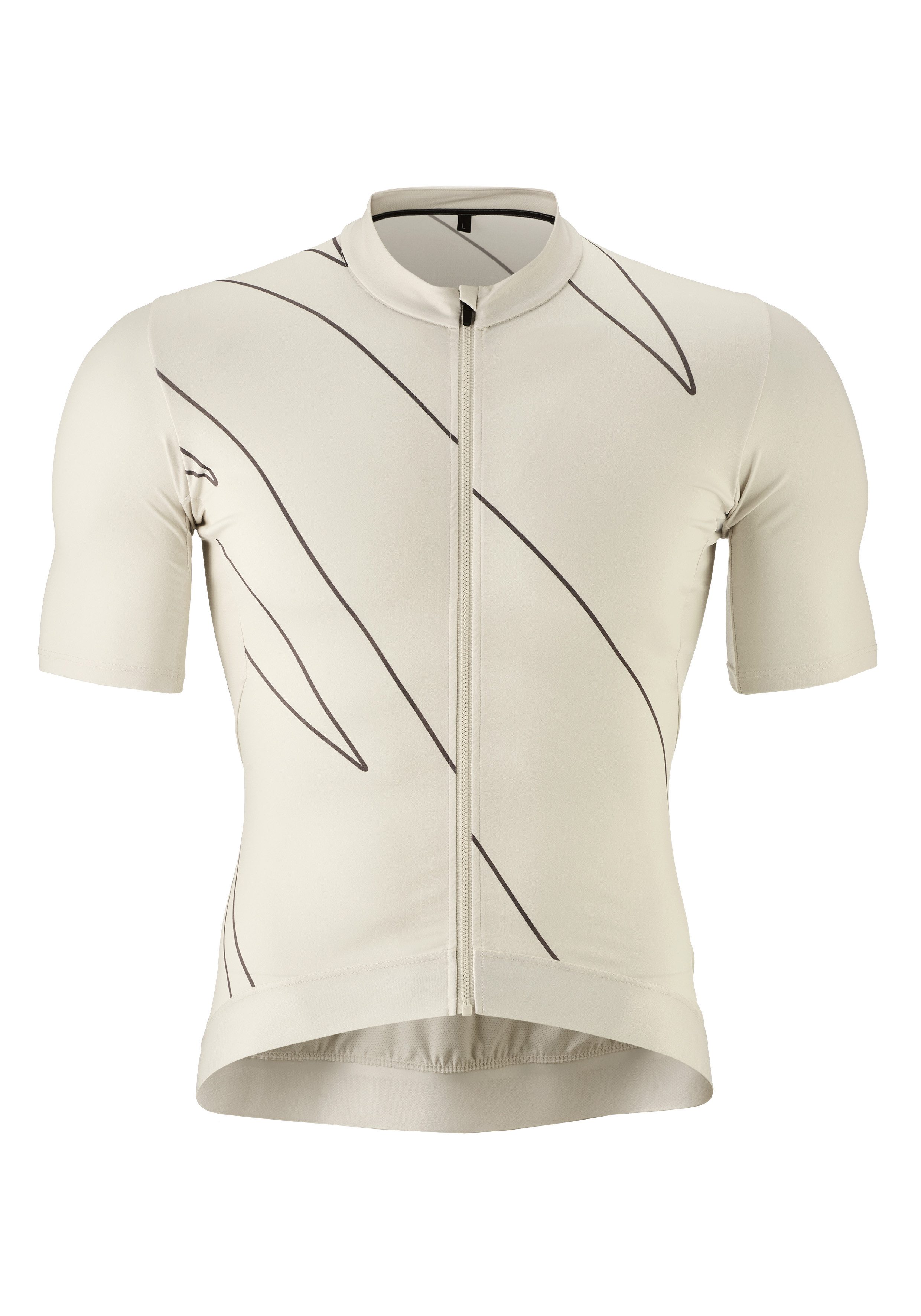Gonso Radtrikot Road Jersey Print M Herren Fahrradtrikot kurzarm, Full-Zip Trikot, Rückentasche, Slim Fit