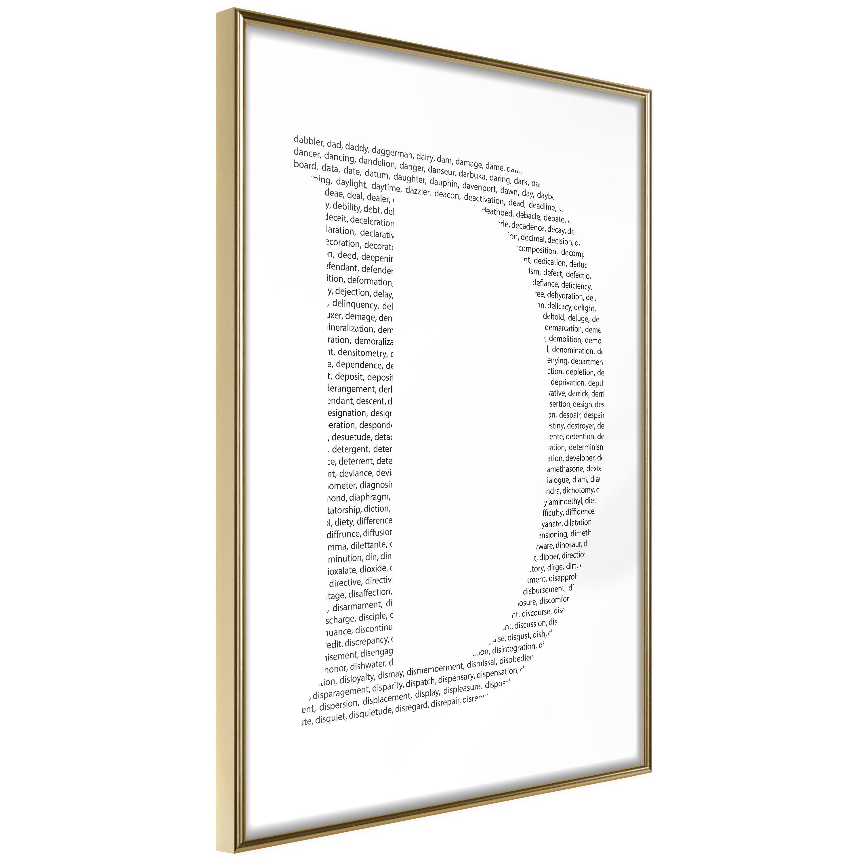 Artgeist Poster Letter D []