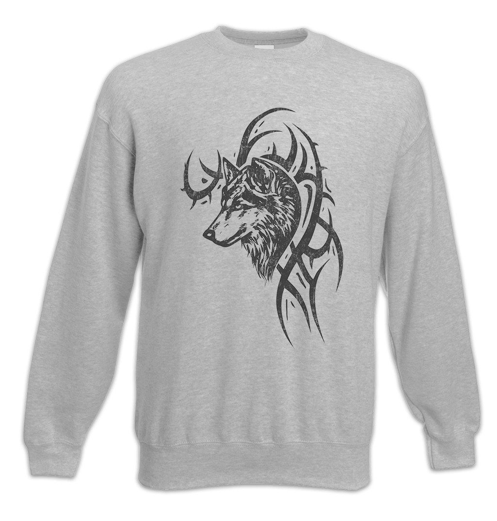 Sweatshirt Wolf & Tribal Sweatshirt Runen Runes German God Walhalla Vikings