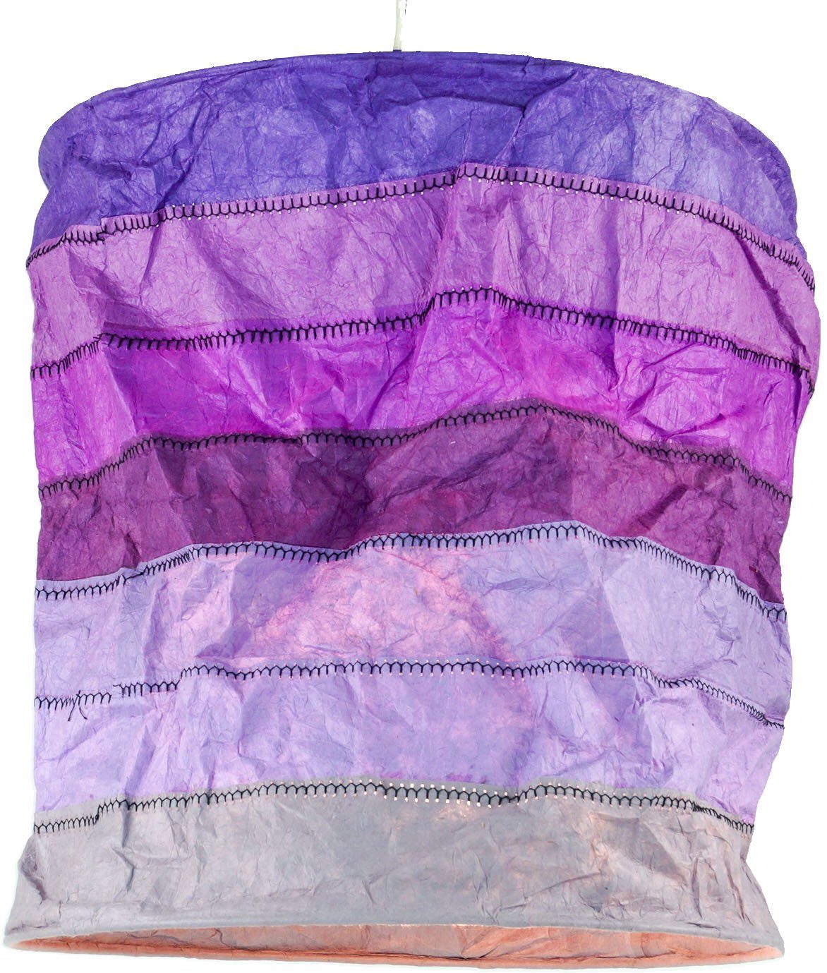 Guru-Shop Lampenschirm Runde Papier Hängelampe, Lokta..