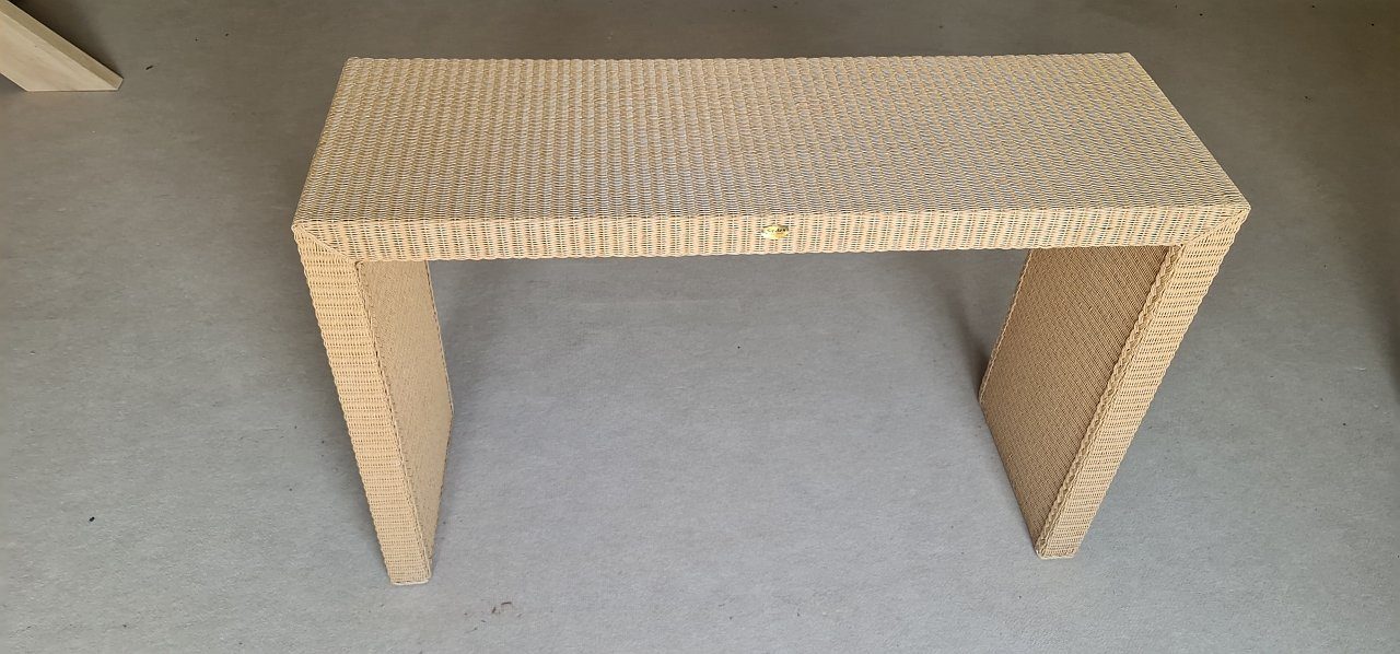 Sedex Schminktisch Cora Konsolentisch aus Loomgeflecht 120 cm Breit, Handgefertigt