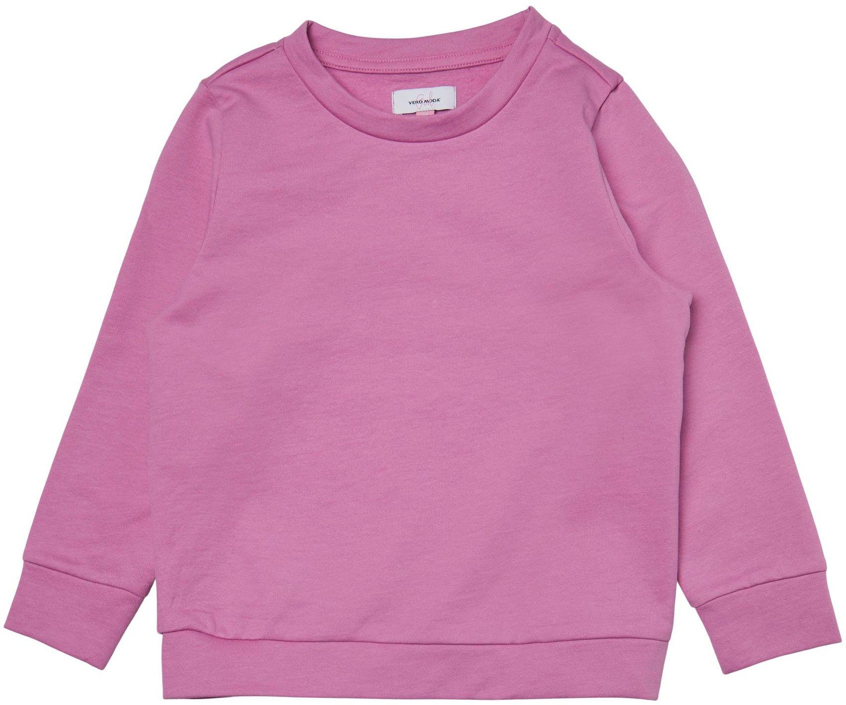 VMOCTAVIA JRS LS Girl SWEAT NOOS Moda Vero Cyclamen GIRL Sweatshirt