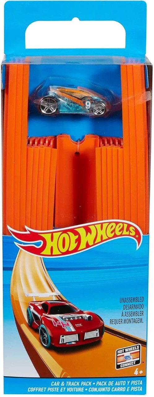 Mattel® Autorennbahn Mattel BHT77 - Hot Wheels Track Builder Gerader Track mit Fahrzeug