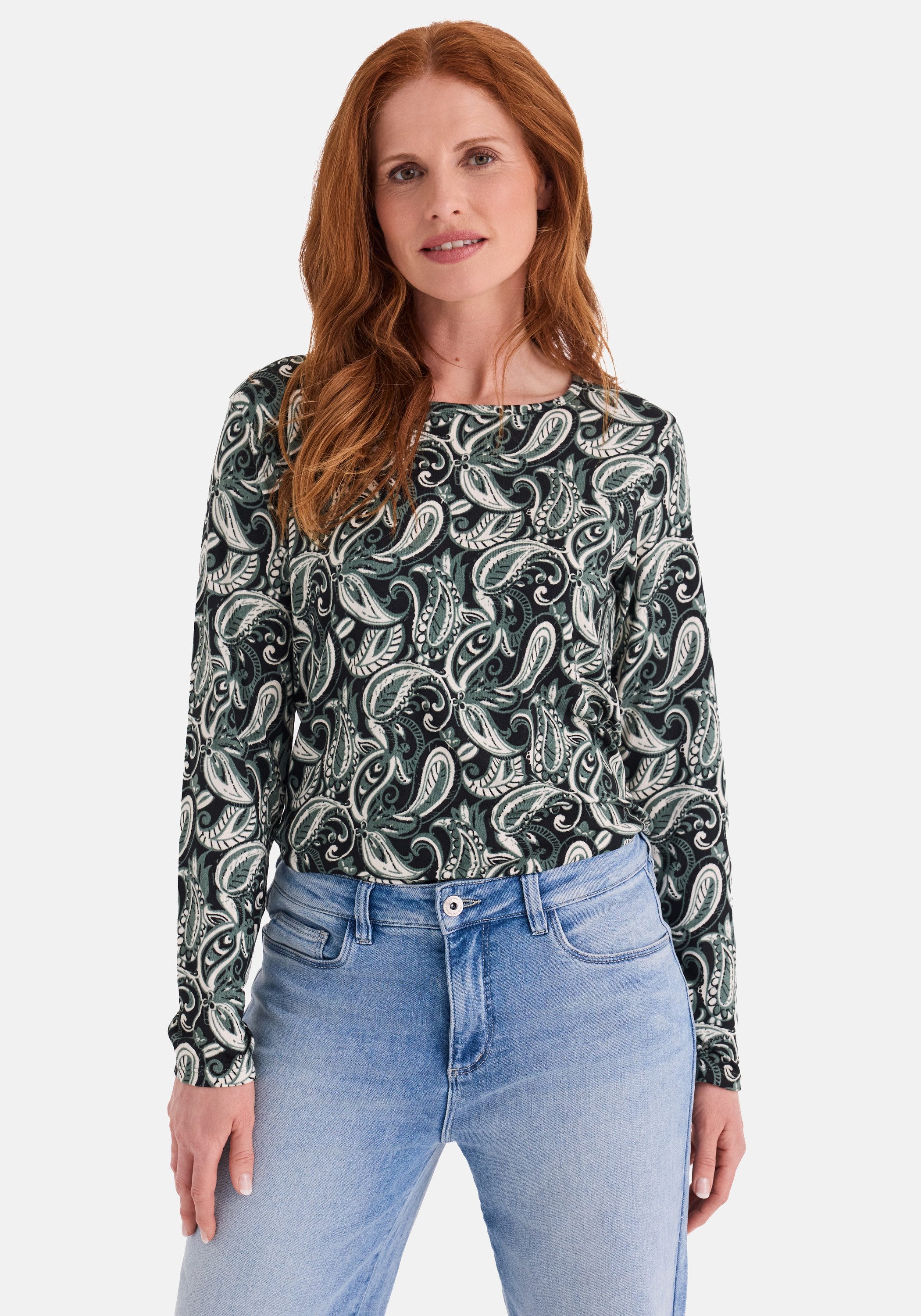 STOOKER WOMEN Langarmshirt CARA Langarmshirt Rundhals Langarmshirt Rundhals figurumspielend für Damen