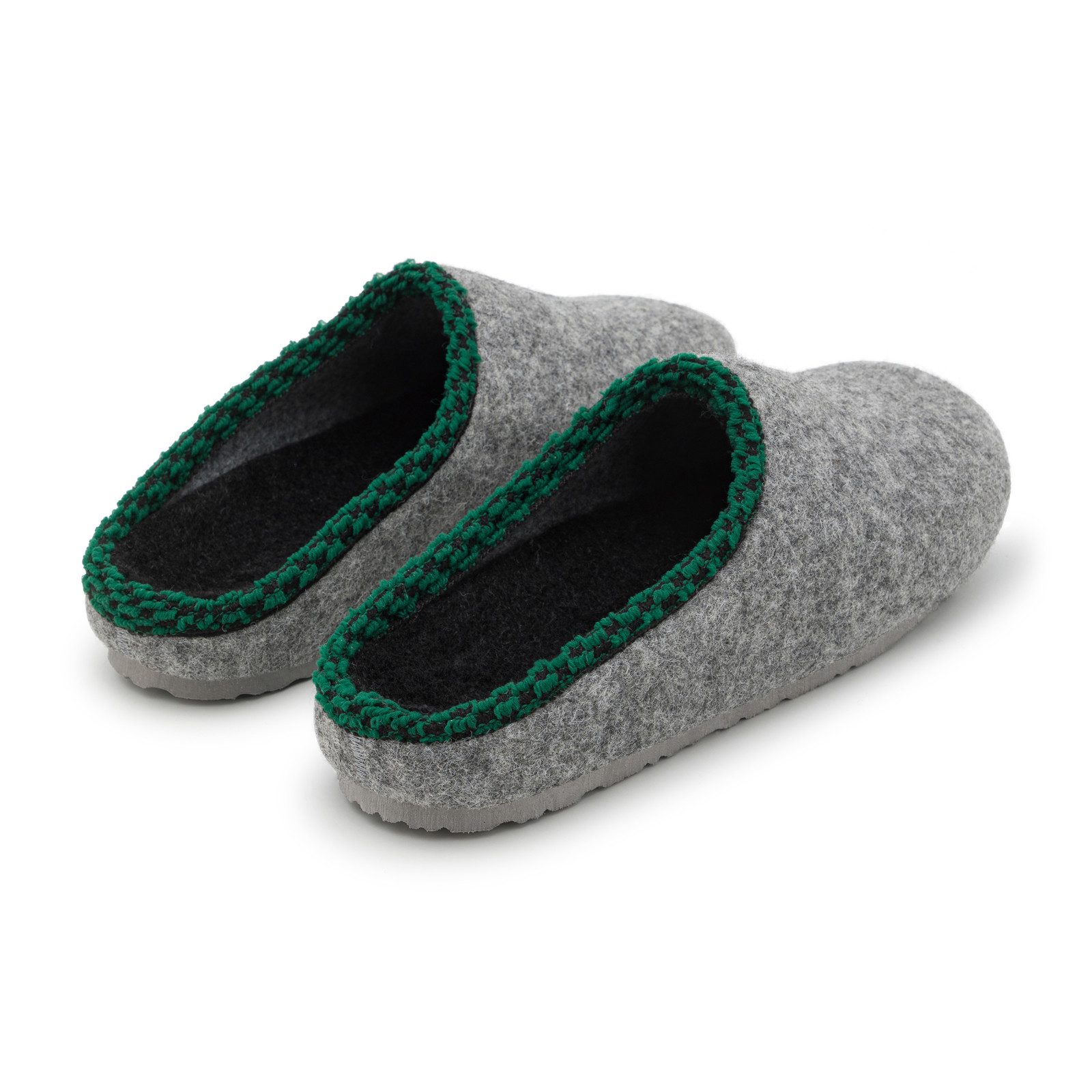 Pantoffelmann Filzclogs mit Fußbett Filzhausschuhe Herren Damen Filz Clog Hausschuhe Hausschuh (1 Paar) hoher Tragekomfort, angenehme Passform