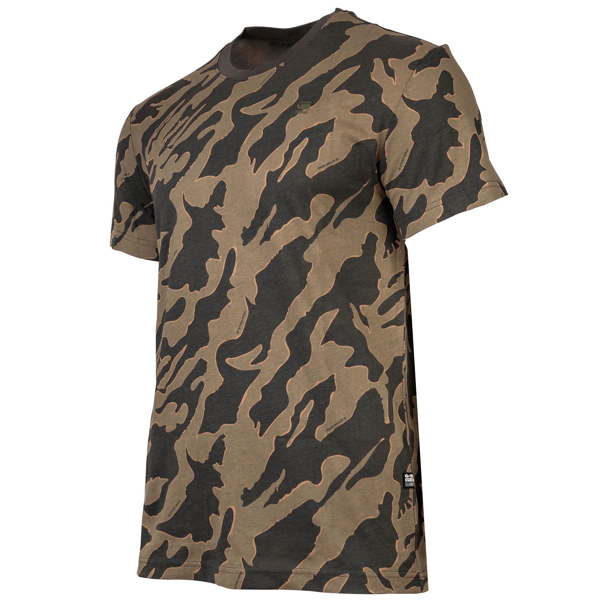 G-STAR T-Shirt Herren T-Shirt 1er Pack Baumwolle Island Camo (Packung, 1er Pack)