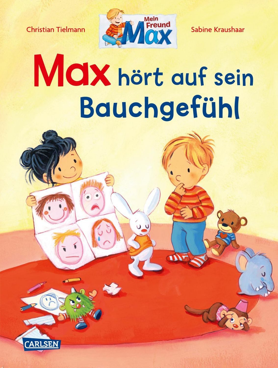Max-Bilderbücher: Max hört auf sein Bauchgefühl / Christian Tielmann, Mit Nachwort und Tipps zum Thema für Eltern und PädagogInnen, Liebevolles Bilderbuch, das Eltern dabei unterstützt, mit Kindern über ihre Gefühle ins Gespräch zu kommen
