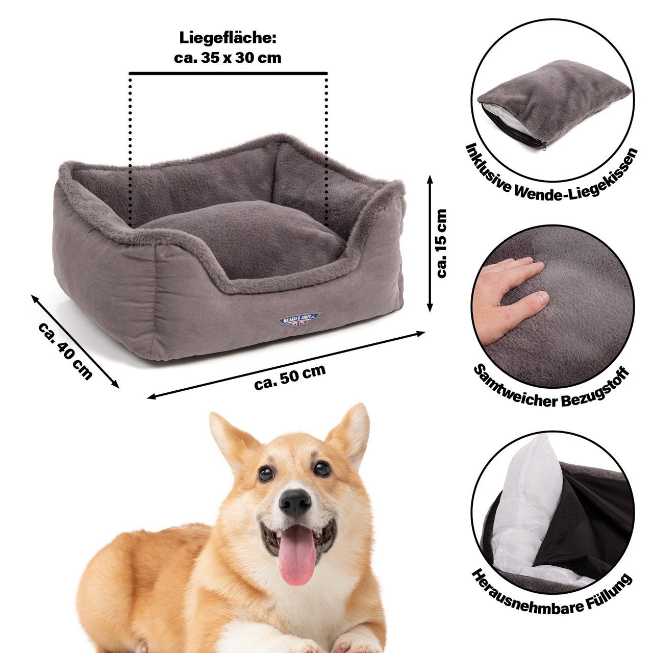 Wallace & Jones Hundekorb Hundebett Harmony, günstig online kaufen