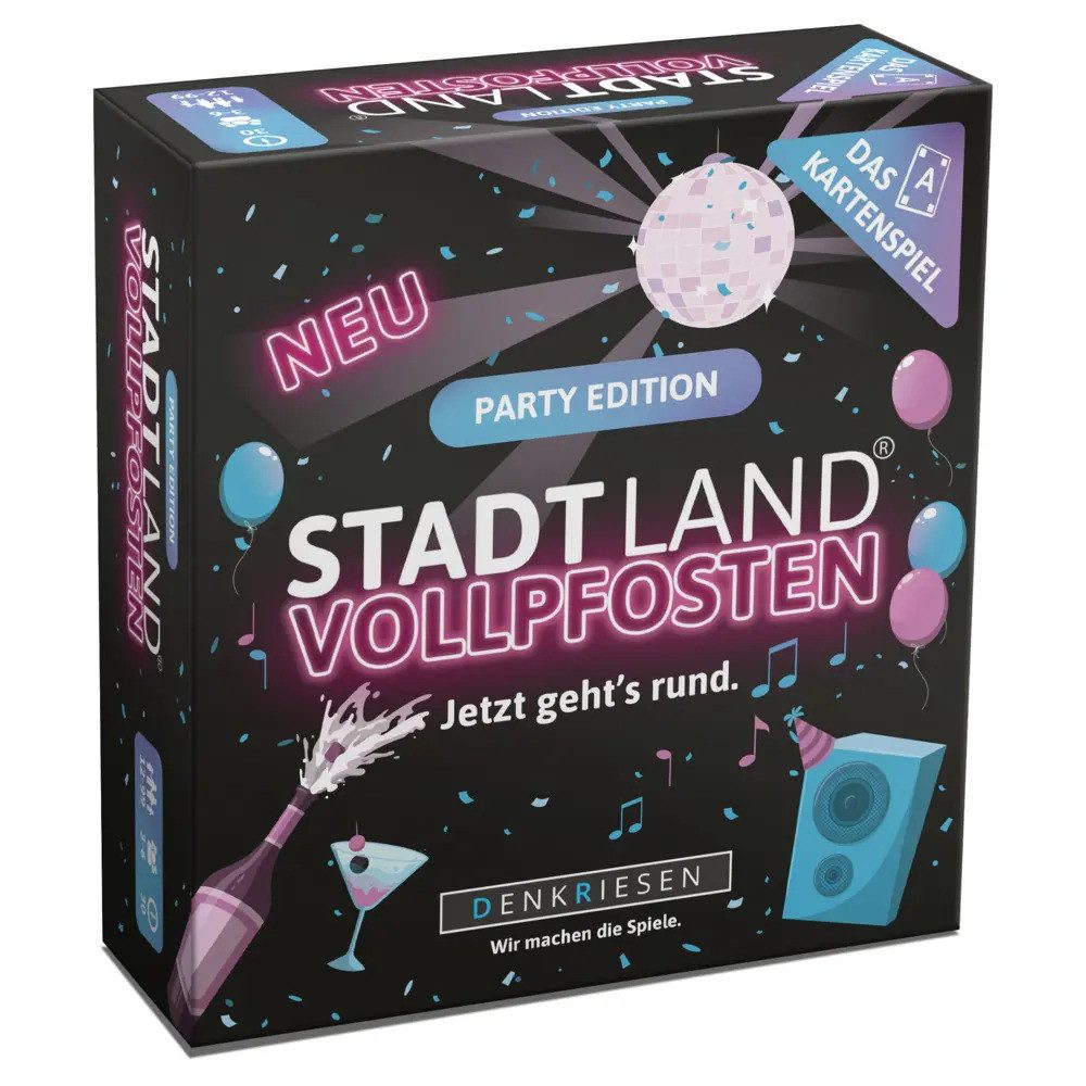 Spiel DENKRIESEN - STADT LAND VOLLPFOSTEN® - Das Kartenspiel - PARTY...