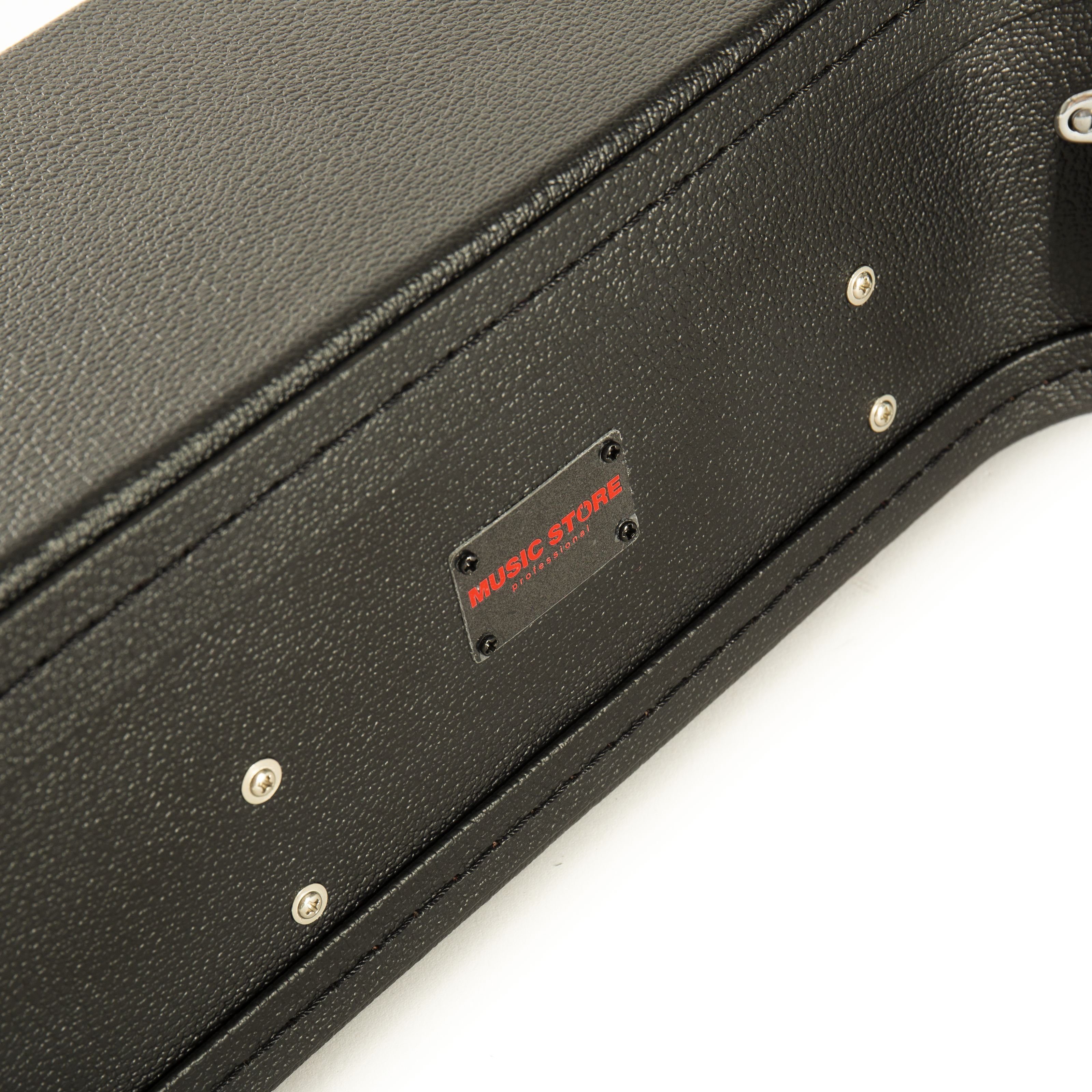MUSIC STORE Gitarrentasche (Eco Case Dreadnought Koffer für Westerngitarren Schwarzer Tolex-Bezug Gepolstertes Innenfutter Zubehörfach 110 cm Innenlänge Perfekter Schutz für Westerngitarre, Gitarrenkoffer und Gitarrentaschen, Gitarrenkoffer Westerngitarre), Eco Case Dreadnought, Koffer für Westerngitarren, Schwarzer
