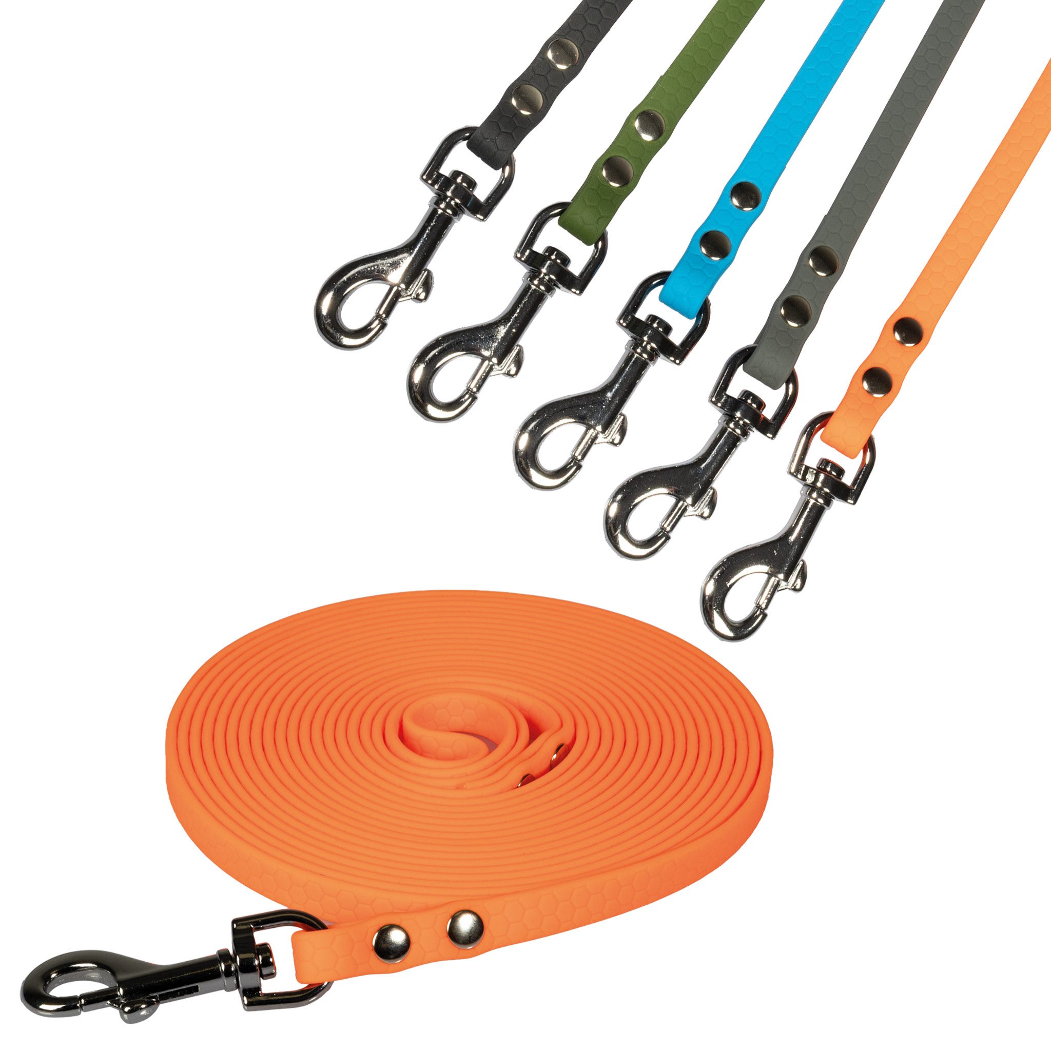 Schecker Schleppleine Schecker 4S Schleppleine Mini 5 m x 10 mm - in 4 Farben, Bei Bedarf kann die Handschlaufe abgetrennt werden.