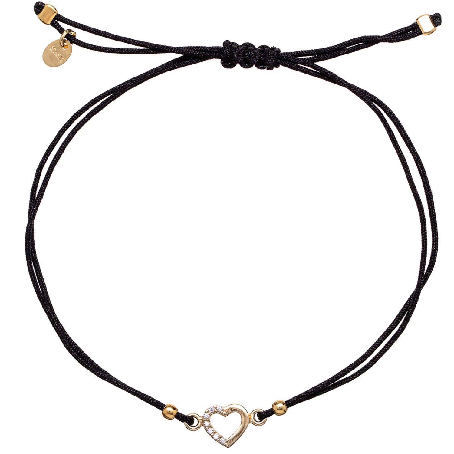 Alisia Silberarmband für Schwarz/Goldfarbenes