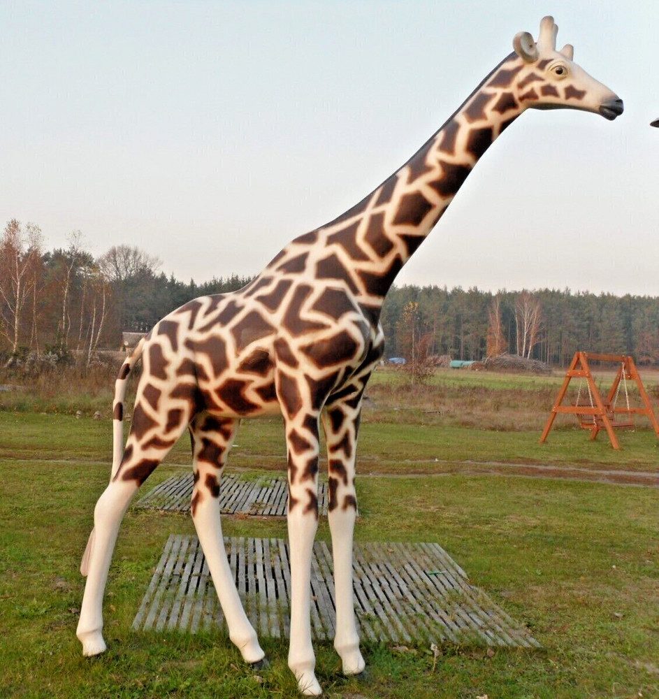 Gartenfigur XXL Giraffle bensgross Gartendeko ca. 320 cm hoch Deko Figur