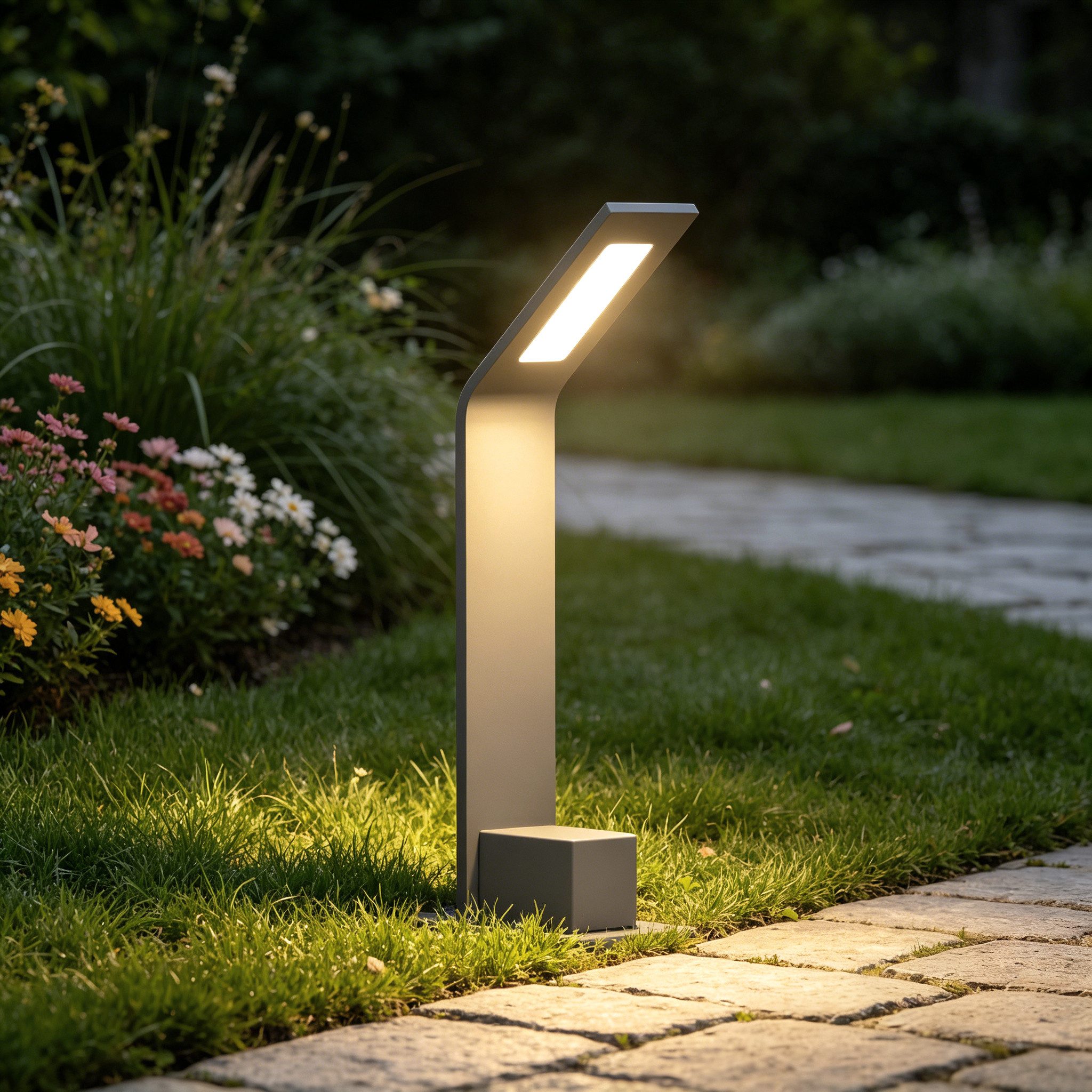 Mai & Mai LED Außen-Stehlampe LED Wegeleuchte IP65 Gartenlampe Standleuchte für Außen 6W 3000K