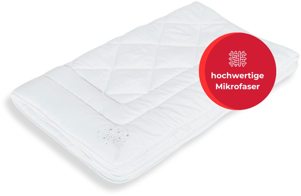 my home Microfaserbettdecke + Kopfkissen Baca, günstig online kaufen
