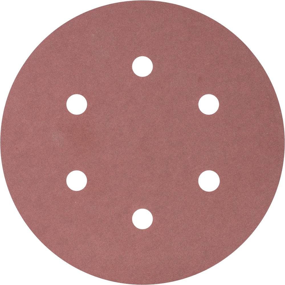 Pferd Schleifpapier Klettscheibe 150 mm Korund A 400 Lochung 6, gelocht