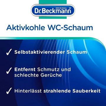 Dr. Beckmann Aktivkohle Wc-Schaum, Selbstaktivierender Schaum 18x 100 g WC-Reiniger (6-St)