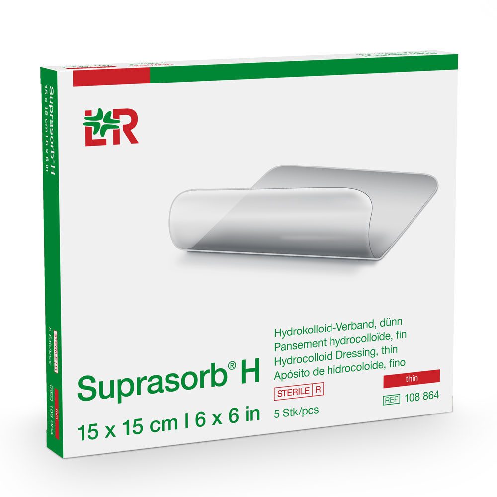 Lohmann & Rauscher GmbH & Co.KG Wundpflaster L&R Suprasorb H Hydrokolloid-Verband Dünn 15x15 cm