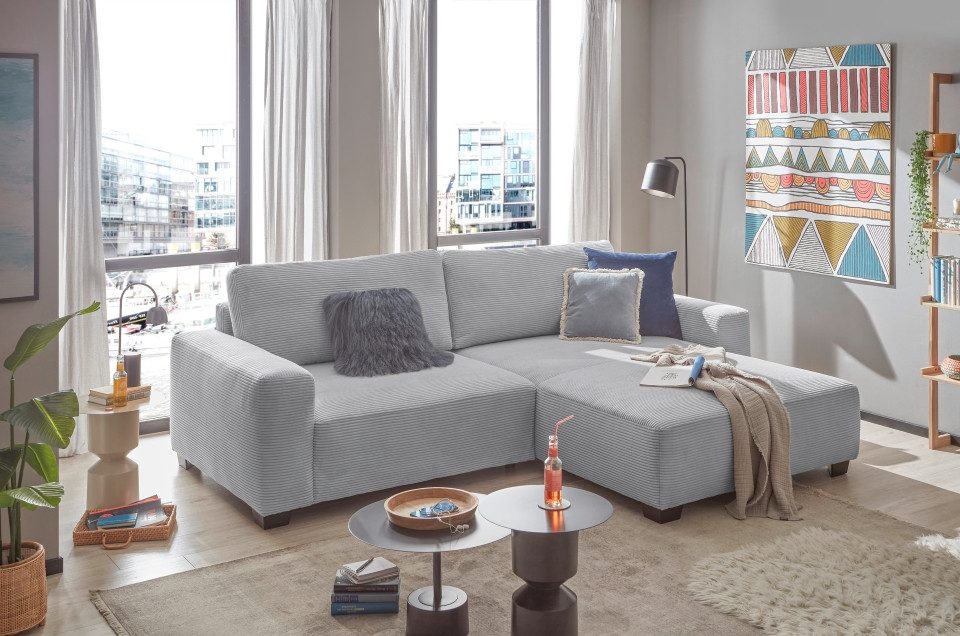 ED EXCITING DESIGN Ecksofa "Elba L-Form" günstig online kaufen