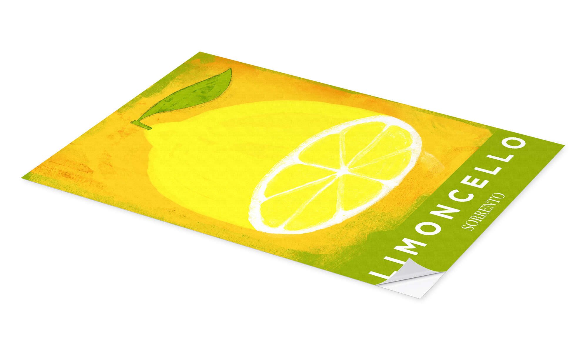 Posterlounge Wandbild Italian Limoncello di Sorrento, Marco Marella, erhältlich als Poster, Leinwandbild, Wandsticker oder Acrylglasbild