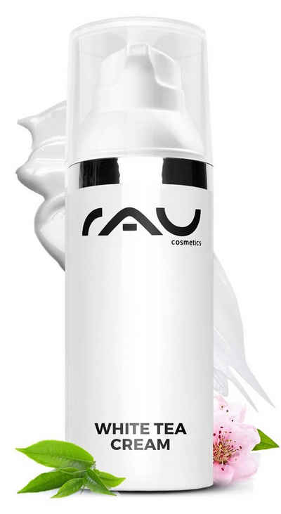 RAU Cosmetics Gesichtspflege White Tea Cream - Zarte Anti-Aging 24 Stunden Creme, Anti-Aging