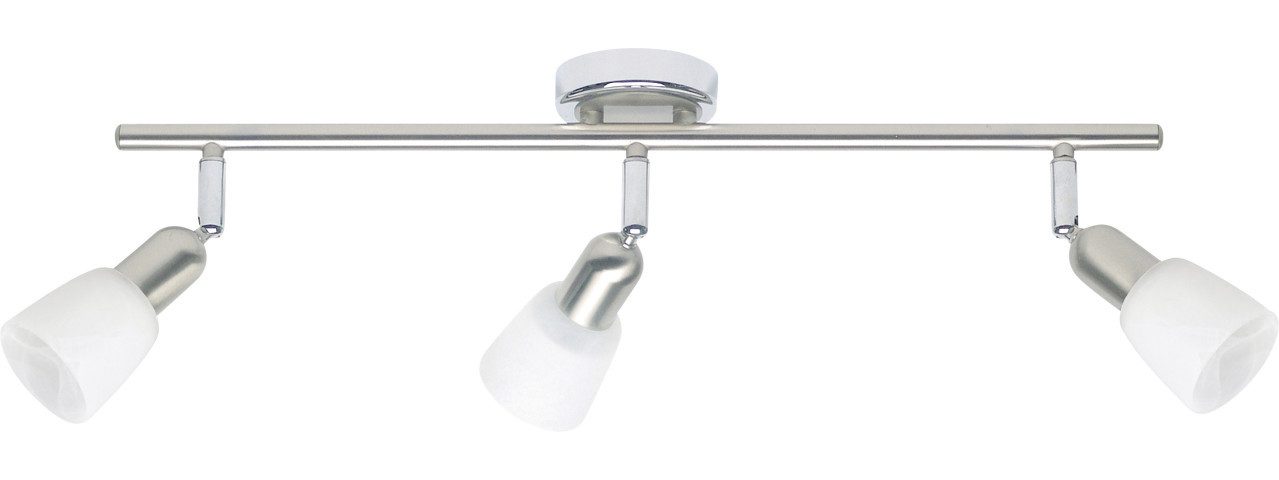 Brilliant LED Deckenstrahler Brilliant 3er Spot Sofia eisen-chrom 57 x 10 cm, Ohne Leuchtmittel, Dimmbar ohne Bewegungsmelder