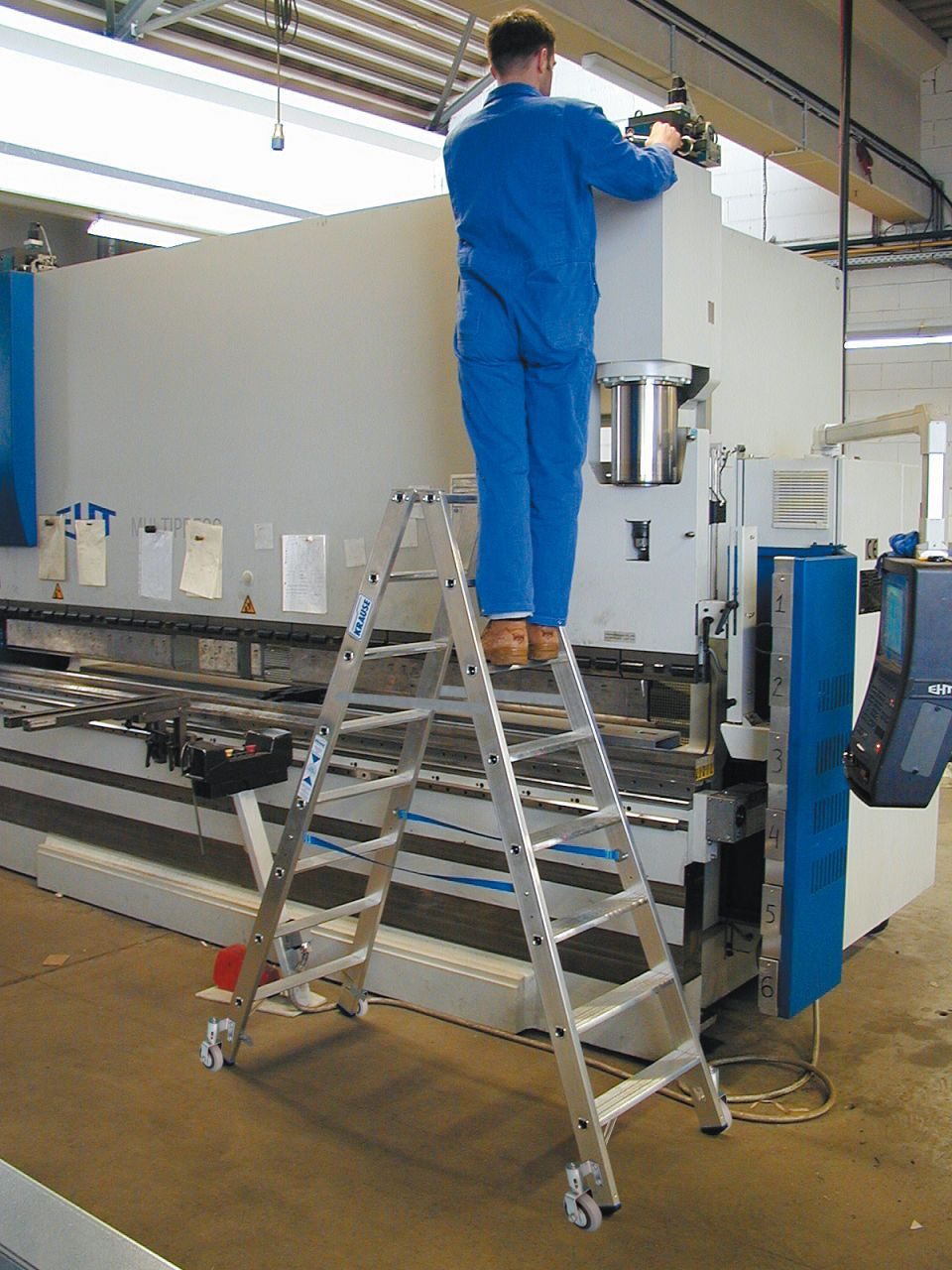 KRAUSE Double Ladder Krause Aluminium Double Ladder STABILO Mobile 3.20