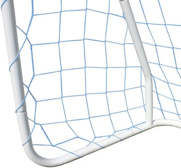 SANDORA Fußballtor Sandora (Set, 2 St), 124x96x61cm mit blauem Netz