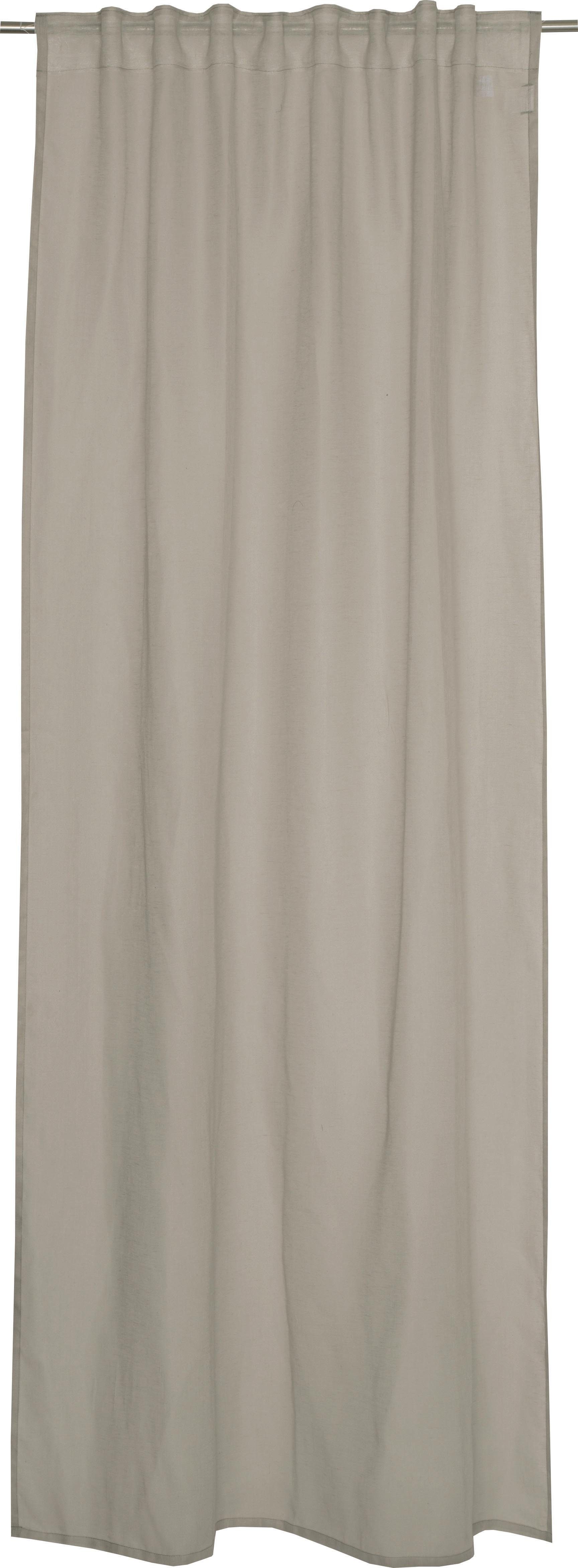 Vorhang Soho, SCHÖNER WOHNEN-Kollektion, verdeckte Schlaufen (1 St), transparent, HxB: 250x130 beige