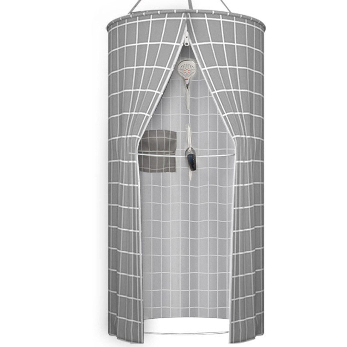 Novzep Duschvorhang Duschvorhänge, Duschvorhang Rund, Duschvorhang Rund Hän günstig online kaufen