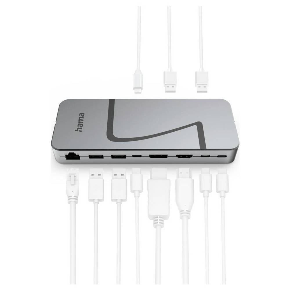 Hama Laptop-Dockingstation USB-C® Dockingstation Connect2Office Speed USB-C® Power Delivery