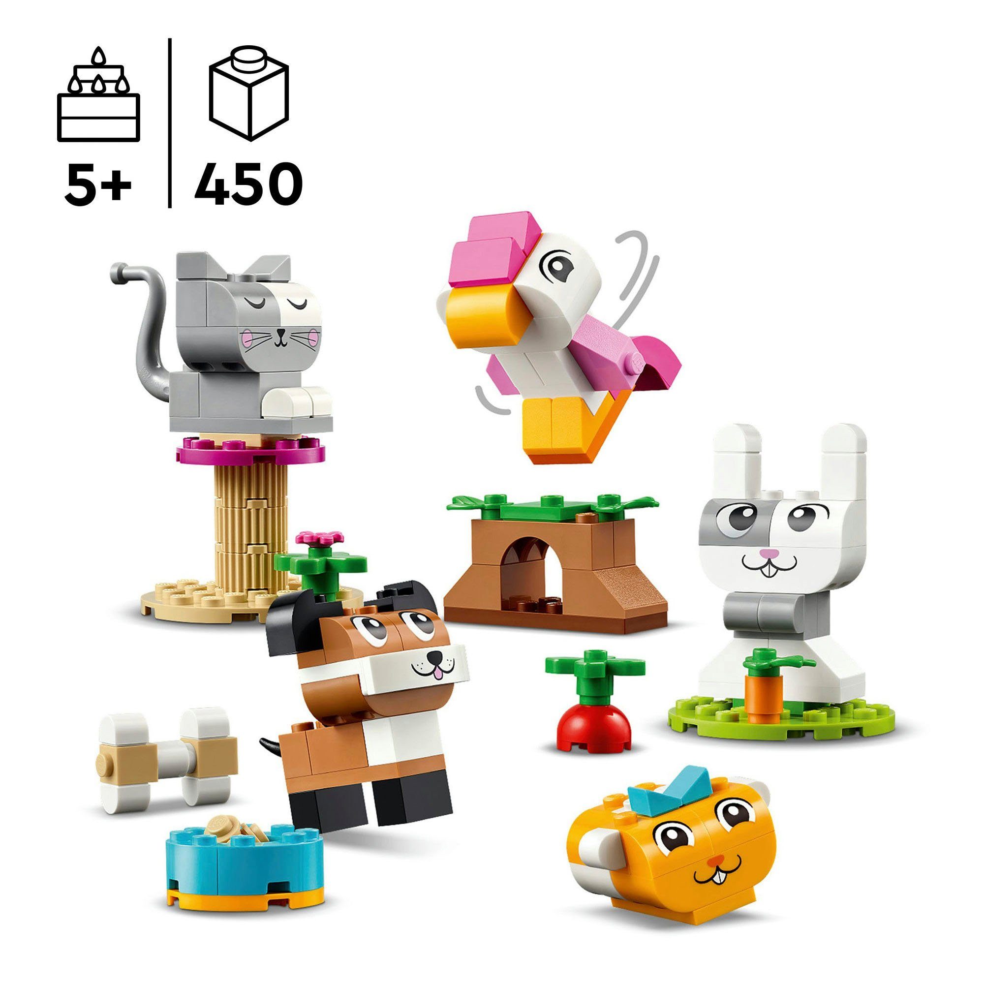 LEGO® Kreative Tiere (11034), LEGO Classic Konstruktionsspielsteine, (450 St), Made in Europe