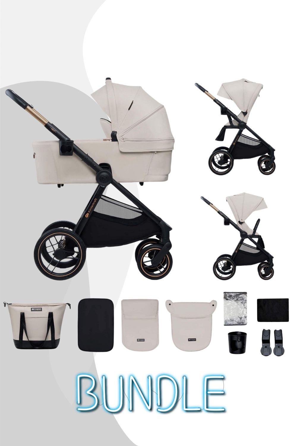 Kinderkraft Kombi-Kinderwagen Kinderwagen 2in1 Nea / Kombikinderwagen