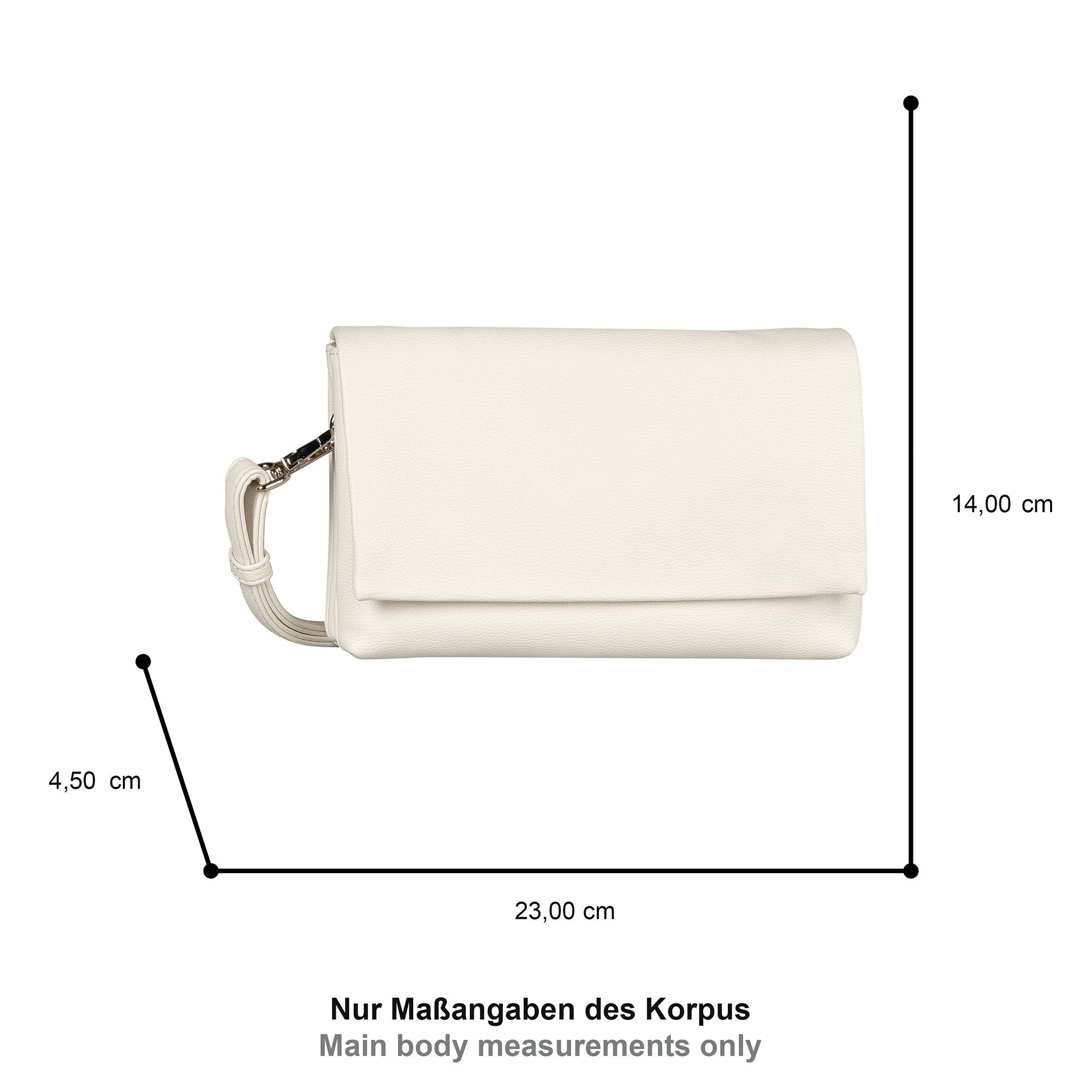 Gabor Abendtasche Salara, schlicht und funktional, mit 2 Kammern je nach Anlass variabel tragbar